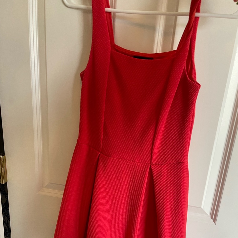 aqua red dress with black trim. price negotiable